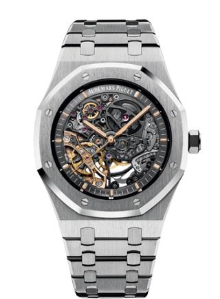 Audemars Piguet - 15407ST.OO.1220ST.01  Royal Oak 41 Double Balance Wheel Openworked Stainless Steel