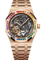 Audemars Piguet Royal Oak 41 Double Balance Wheel Openworked Frosted Yellow Gold - Rainbow (15412OR.YG.1224OR.01)