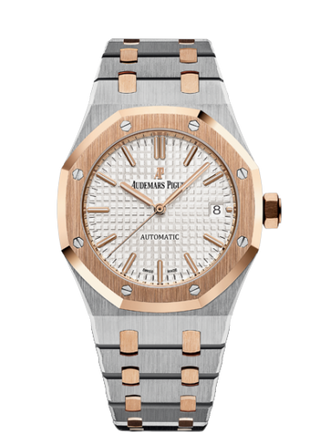 Audemars Piguet - 15450SR.OO.1256SR.01  Royal Oak 15450 Selfwinding Stainless Steel / Pink Gold / Silver