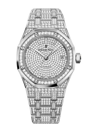 Audemars Piguet - 15452BC.ZZ.1258BC.01  Royal Oak Selfwinding 37 White Gold / Diamond / Diamond