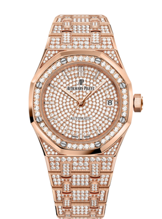 Audemars Piguet - 15452OR.ZZ.1258OR.02  Royal Oak 15452 Selfwinding Pink Gold / Diamond / Diamond