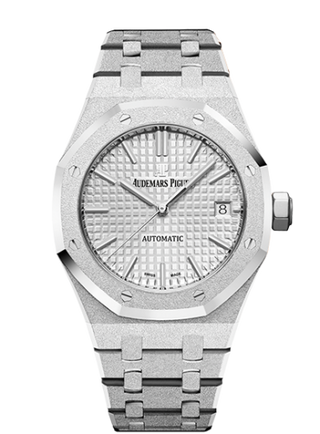 Audemars Piguet - 15454BC.GG.1259BC.01  Royal Oak 15454 Selfwinding Frosted White Gold / Silver