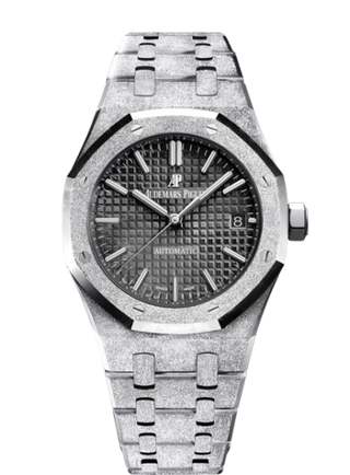 Audemars Piguet - 15454BC.GG.1259BC.03  Royal Oak 15454 Selfwinding Frosted White Gold / Black