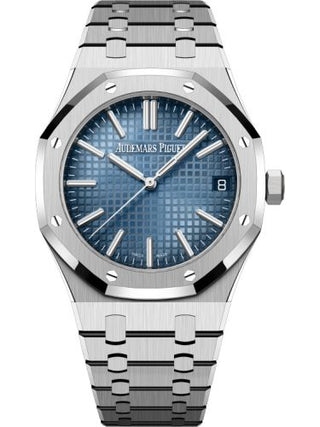 Audemars Piguet - 15510BC.OO.1320BC.02  Royal Oak Selfwinding 41 White Gold / Smoked Blue