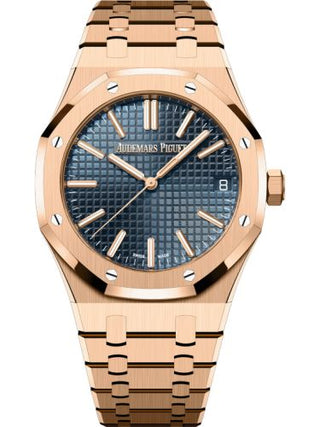 Audemars Piguet - 15510OR.OO.1320OR.01  Royal Oak Selfwinding 41 Pink Gold / Blue / 50th Anniversary