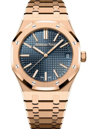 Audemars Piguet - 15510OR.OO.1320OR.03  Royal Oak Selfwinding 41 Pink Gold / Blue