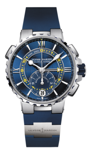 Ulysse Nardin - 1553-155-3/43  Marine Regatta Stainless Steel / Blue / Rubber