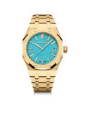 Audemars Piguet - 15550BA.00.1356BA.01  Royal Oak Selfwinding 37 Yellow Gold / Turquoise