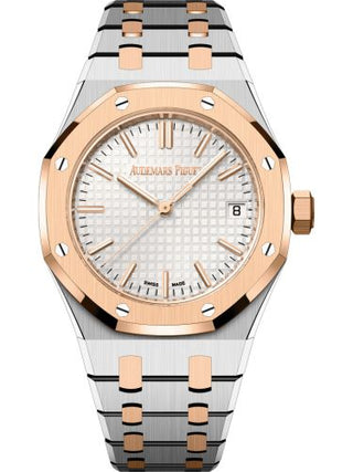 Audemars Piguet - 15550SR.OO.1356SR.01  Royal Oak Selfwinding 37 Stainless Steel / Pink Gold / 50th Anniversary / Silver