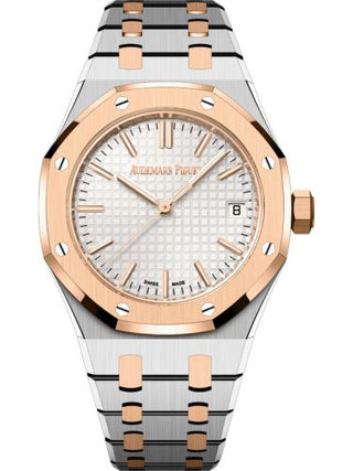 Audemars Piguet - 15550SR.OO.1356SR.02  Royal Oak Selfwinding 37 Stainless Steel / Pink Gold / Silver