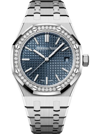 Audemars Piguet - 15551ST.ZZ.1356ST.02  Royal Oak Selfwinding 37 Stainless Steel - Diamond / Blue / 50th Anniversary