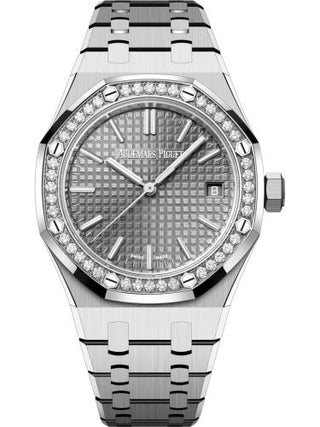 Audemars Piguet - 15551ST.ZZ.1356ST.03  Royal Oak Selfwinding 37 Stainless Steel - Diamond / Grey / 50th Anniversary