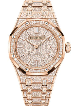 Audemars Piguet - 15552OR.ZZ.1358OR.01  Royal Oak Selfwinding 37 Pink Gold - Snow-Set