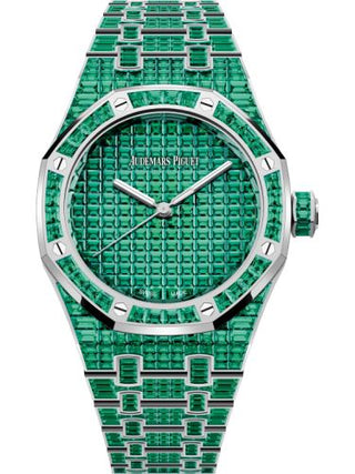 Audemars Piguet - 15554BC.EE.1274BC.01  Royal Oak Self-Winding 37 Emerald / 50th Anniversary