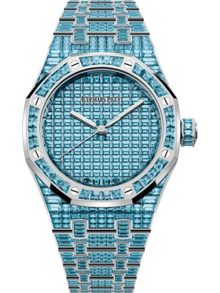 Audemars Piguet - 15554BC.TO.1274BC.01  Royal Oak Self-Winding 37 Blue Topaz / 50th Anniversary