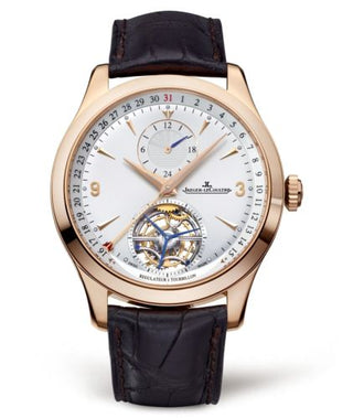 Jaeger-LeCoultre - 1562421  Master Tourbillon Dual Time Pink Gold / Silver / Alligator