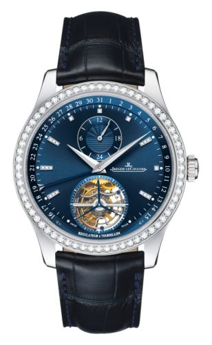 Jaeger-LeCoultre - 1563480  Master Tourbillon White Gold / Diamond / Blue / Alligator