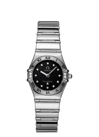 Omega - 1566.56.00  Constellation Quartz 22.5 My Choice Stainless Steel / Diamond / Black