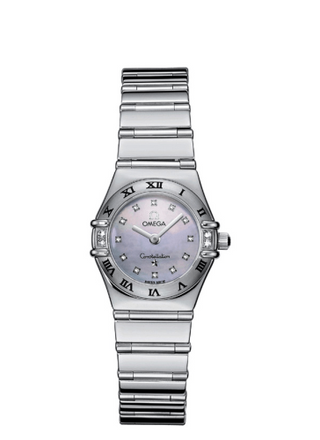 Omega - 1566.66.00  Constellation Quartz 22.5 My Choice Stainless Steel / Diamond / Blue MOP