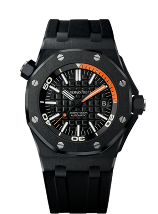 Audemars Piguet - 15707CE.OO.A002CA.01  Royal Oak Offshore Diver 15707 Black Ceramic / Orange