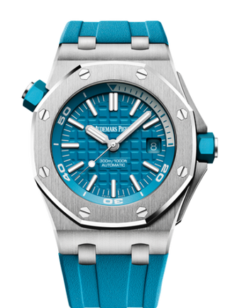 Audemars Piguet - 15710ST.OO.A032CA.01  Royal Oak Offshore Diver Stainless Steel / Turquoise