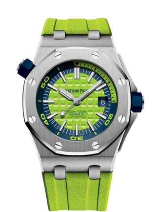 Audemars Piguet - 15710ST.OO.A038CA.01  Royal Oak Offshore Diver Stainless Steel / Green