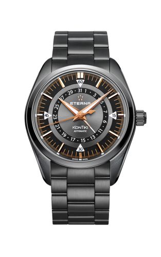 Eterna - 1598.33.41.1722  KonTiki Four-Hands Full Black / Bracelet