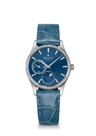 Zenith - 16.2310.692/51.C705  Elite Ultra Thin Lady Moonphase Blue / Diamond