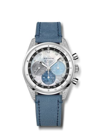 Zenith - 16.3200.3600/02.C907  Chronomaster Original Stainless Steel / Diamond / MOP / Strap