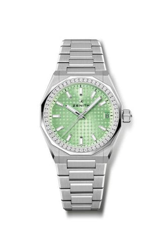 Zenith - 16.9400.670.61.I001  Defy Skyline 36 Stainless Steel - Diamond / Green