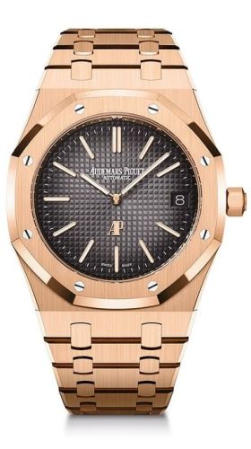 Audemars Piguet - 16202OR.OO.1240OR.01  Royal Oak Extra-Thin Pink Gold / Grey / 50th Anniversary