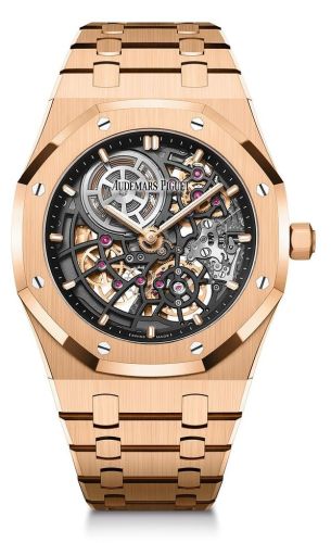 Audemars Piguet - 16204OR.OO.1240OR.01  Royal Oak Extra-Thin Openworked Pink Gold / 50th Anniversary