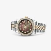 Rolex - 116243-0036  Datejust 36 Rolesor Yellow Diamond / Jubilee / Brown MOP