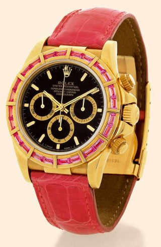 Rolex - 16588safu-0001  Daytona Zenith Yellow Gold Pink Sapphire Black