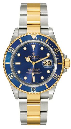 Rolex - 16613 Blue SuperLuminova   Submariner Date 16613 Blue Tritium