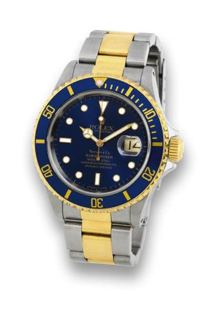 Rolex - 16613 Blue Tiffany Tritium  Submariner Date 16613 Blue Tiffany Tritium