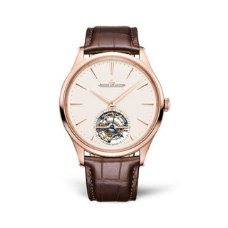 Jaeger-LeCoultre - 1682410  Master Ultra Thin Tourbillon Pink Gold / Eggshell / Alligator