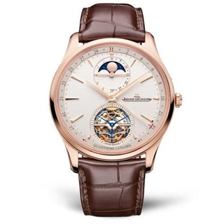 Jaeger-LeCoultre - 1692410  Master Ultra Thin Tourbillon Moon Pink Gold / Eggshell / Alligator