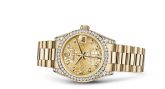 Rolex - 178158-0007  Datejust 31 Yellow Gold Diamond / President / Champagne Computer