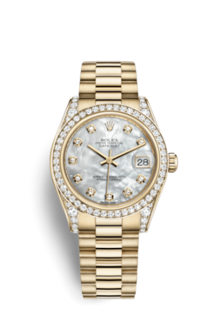 Rolex - 178158-0008  Datejust 31 Yellow Gold Diamond / President / MOP