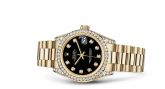 Rolex - 178158-0011  Datejust 31 Yellow Gold Diamond / President / Black Diamond