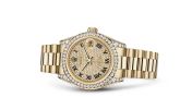 Rolex - 178158-0022  Datejust 31 Yellow Gold Diamond / President / Paved Roman