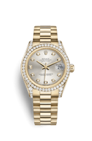 Rolex Datejust 31 Rolesor Everose Fluted / Oyster / Black MOP Roman (178158-0024)