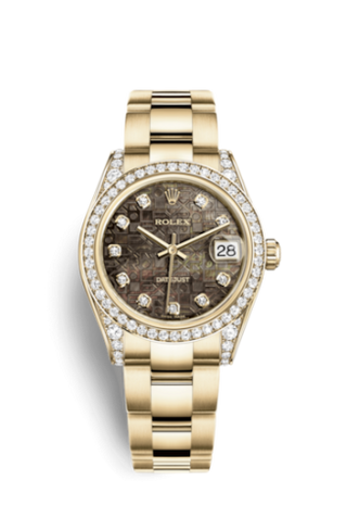 Rolex - 178158-0043  Datejust 31 Yellow Gold Diamond / Oyster / Black MOP Computer