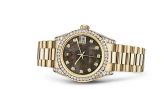 Rolex - 178158-0051  Datejust 31 Yellow Gold Diamond / President / Black MOP