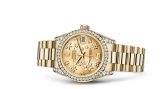 Rolex - 178158-0057  Datejust 31 Yellow Gold Diamond / President / Champagne Floral