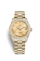 Rolex Datejust 31 Rolesor Everose Fluted / Jubilee / White Diamond (178158-0057)