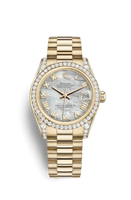 Rolex Datejust 31 Yellow Gold Diamond / President / Champagne (178158-0059)