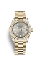 Rolex Datejust 31 Rolesor Yellow Domed Diamond / Oyster / Silver (178158-0066)