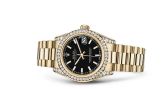 Rolex - 178158-0067  Datejust 31 Yellow Gold Diamond / President / Black